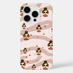 Stylish woman pattern iPhone 16 pro case