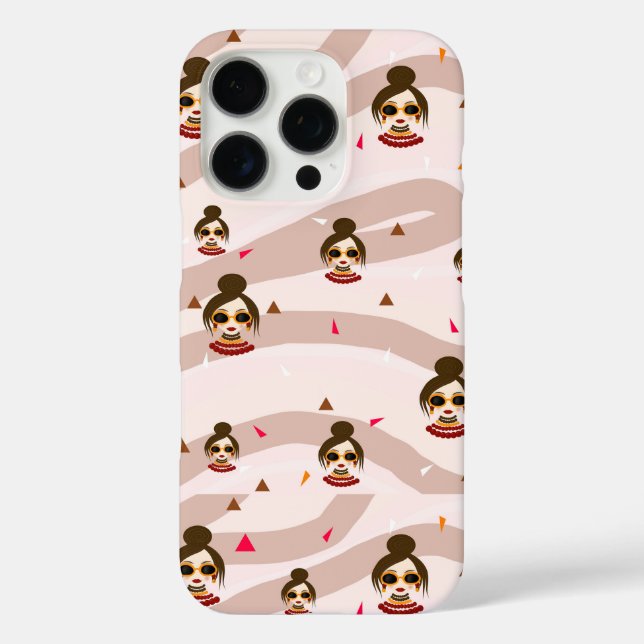 Stylish woman pattern Case-Mate iPhone case (Back)