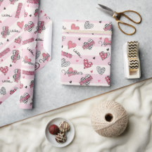 Stylish XOXO Valentine's Day Patterned