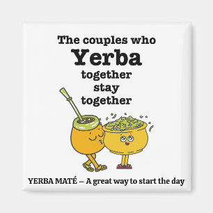 Stylish YERBA MATE Couples Magnet