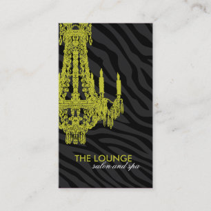 Stylish Zebra Print  Salon and Spa Business Card