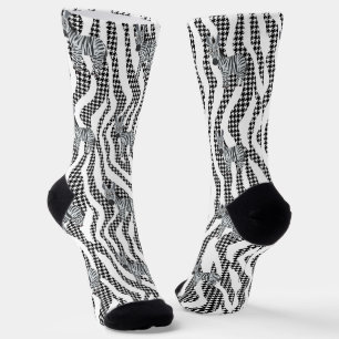 Stylish Zebra Stripe  Socks