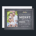 Stylishly Chalked Holiday Photo Cards<br><div class="desc">Celebrate the season with this modern and stylish holiday card from Berry Berry Sweet.</div>