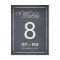Stylishly Chalked Table Number Card