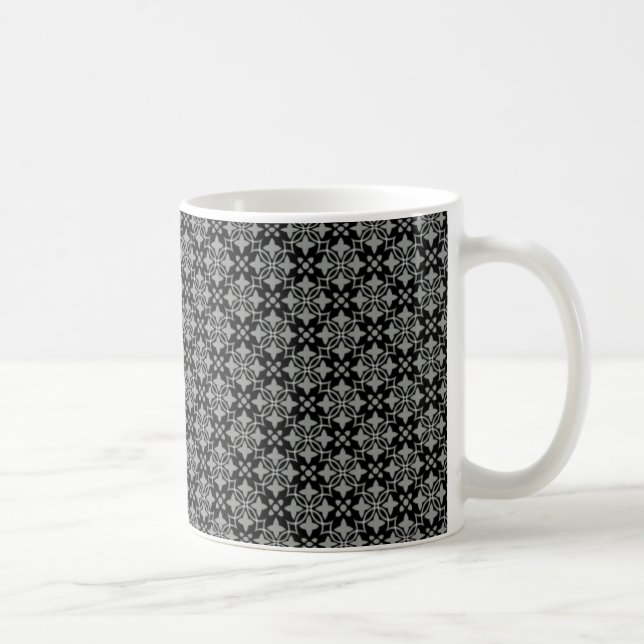 Stylishly Chic Mug, Black and Grey Coffee Mug (Right)