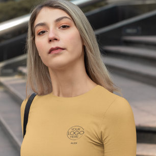 Stylishly Elegant Company Branded Logo Long-Sleeve T-Shirt