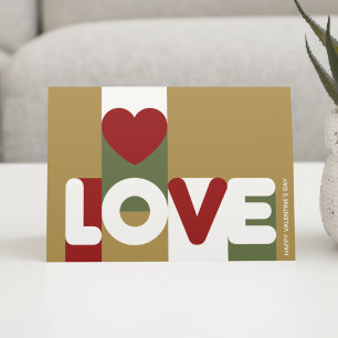 Stylishly Elegant LOVE Greeting Card