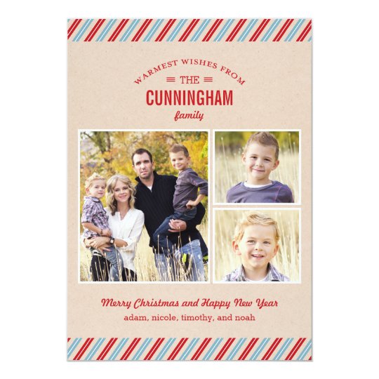Stylishly Mailed Holiday Photo Card