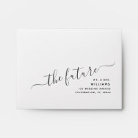 Stylishly Modern Flirty The Future Mr and Mrs RSVP