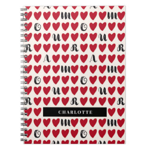 Stylist Amour Heart Notebook Valentine Gifts