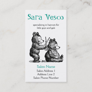Stylist biz card - children's hairdresser