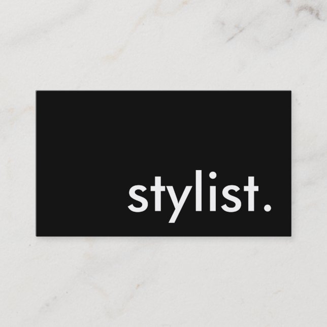 stylist. business card (Front)