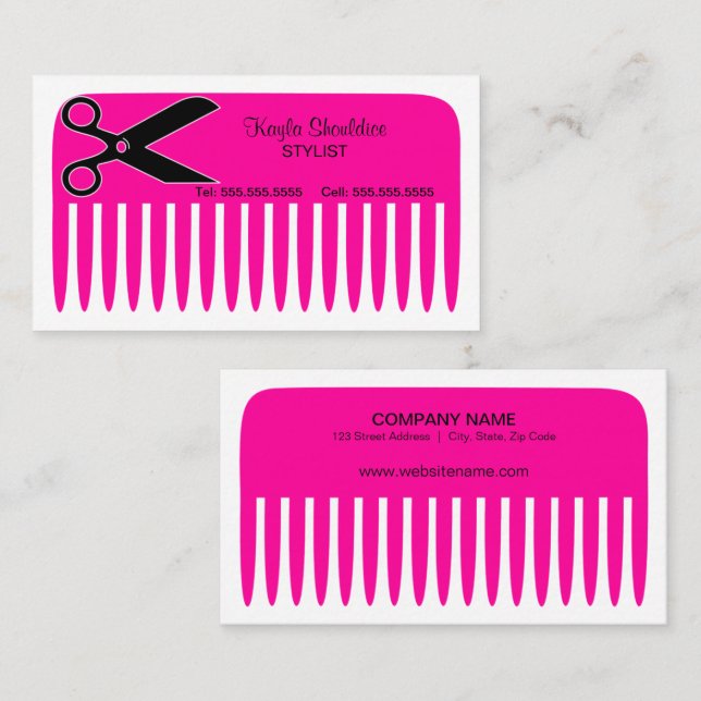 Stylist / Hairdresser Business Card (Front/Back)