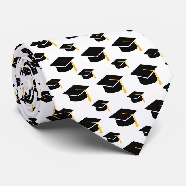 Stylist Mortarboard Graduation Tie (Rolled)