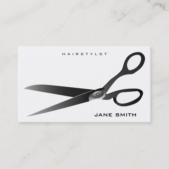 Stylist or Barber (scissors) Appointment Card (Front)