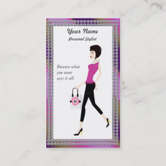Stylist Personal Shopper Business Card
