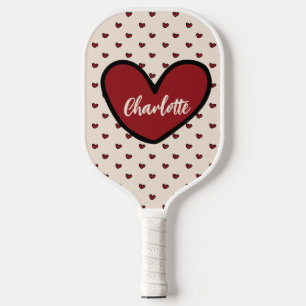 Stylist Sweet Heart Personalised gifts template Pickleball Paddle