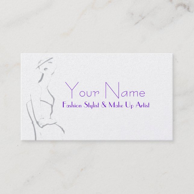 Stylist-tically Speaking Business Card (Front)