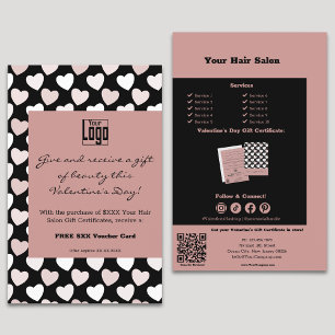 Stylist Valentine's Day Gift Certificate Promotion Flyer
