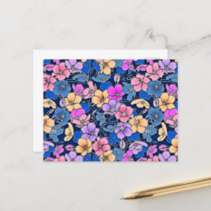 Stylistic Floral Pattern 46 Postcard