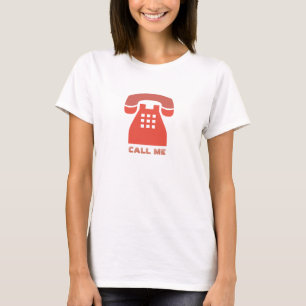 Stylistic Vintage Red Phone Call Me all Colours T-Shirt