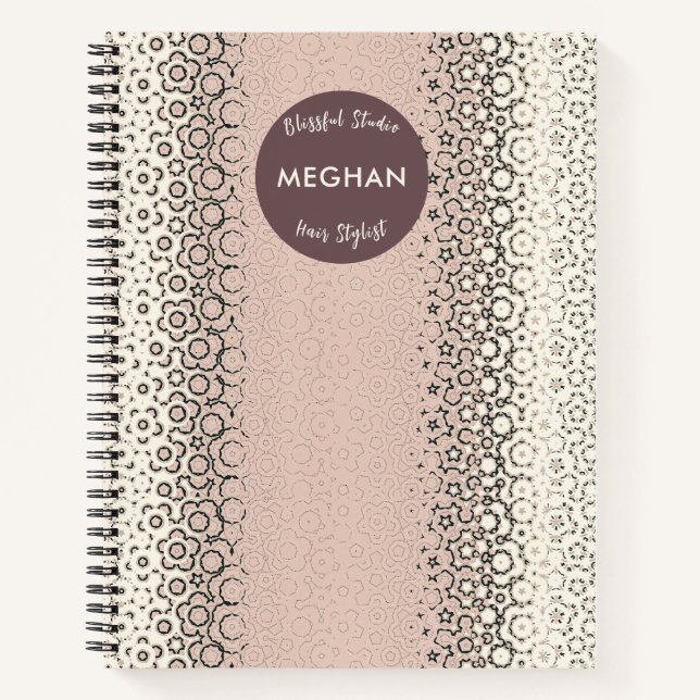 Stylist's Muse - Personalised Name Salon Notebook (Front)