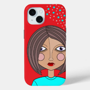 Stylized Abstract Art Face iPhone / iPad case