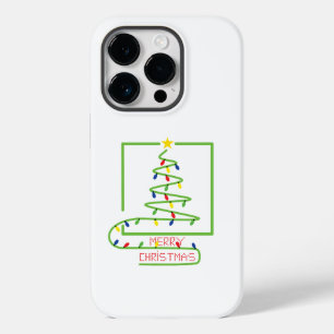  Stylized christmas tree with light bulbs Case-Mate iPhone 14 Pro Case