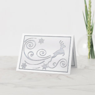 Stylized Deer Holiday Card
