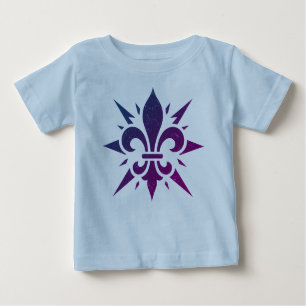 "Stylized Fleur-de-lis"  Baby T-Shirt