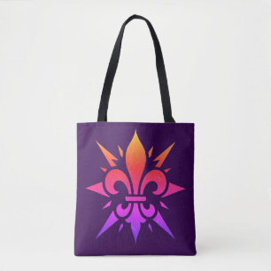 "Stylized Fleur-de-lis" Tote