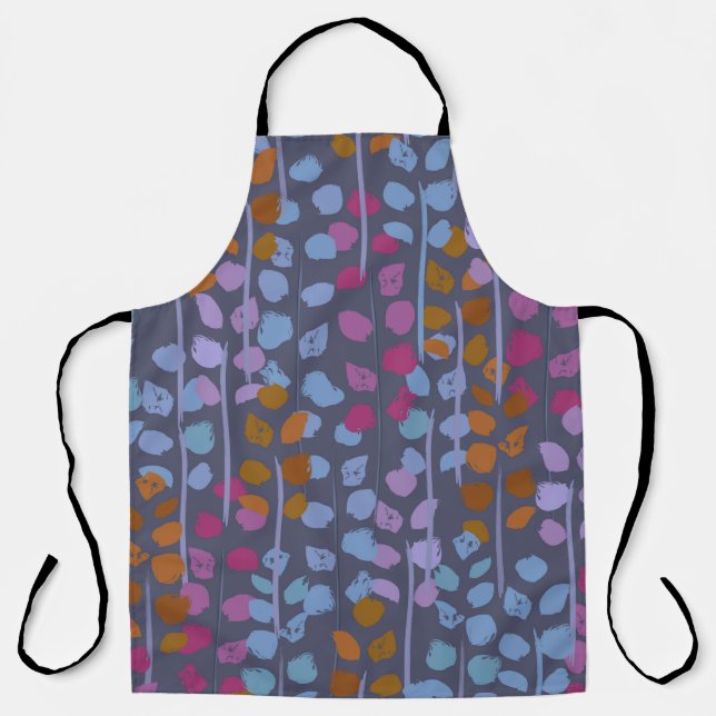 Stylized floral seamless pattern. Vintage imitatio Apron (Front)