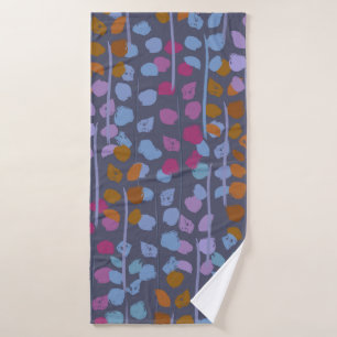 Stylized floral seamless pattern. Vintage imitatio Bath Towel