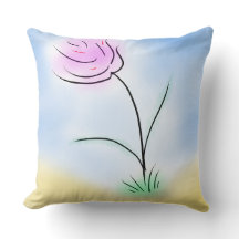 Stylized Happy Flower on a Warm Sunny Day