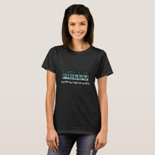 Stylized "HELLO" Gradient Typography T-Shirt