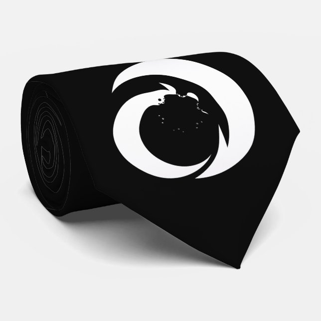 Stylized Letter "A" Monogram Modern Art Tie (Rolled)