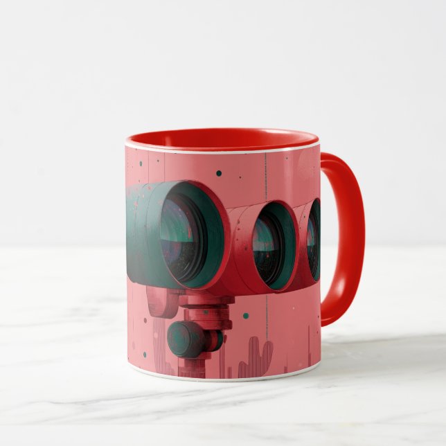 Stylized observation glasses, likely a digital  mug (Front Right)