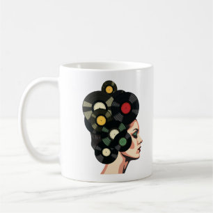 Stylized Retro Vinyl Record Poster Art Coffee Mug