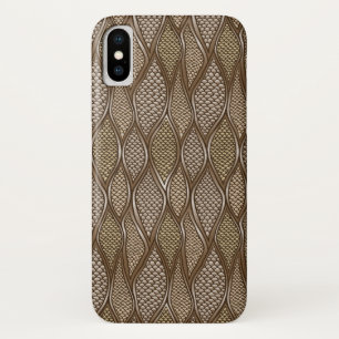 Stylized snake skin iPhone x case