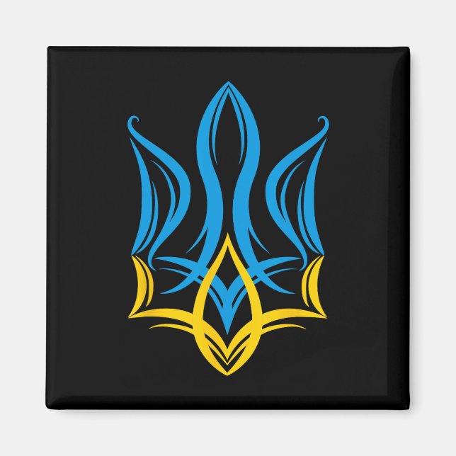 Stylized Ukrainian Coat Of Arms  Magnet (Front)
