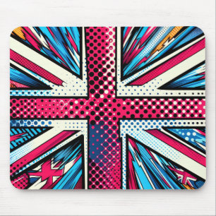 Stylized union jack Mousepad