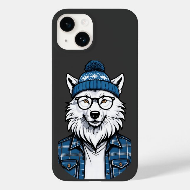 Stylized Wolf Case-Mate iPhone Case (Back)