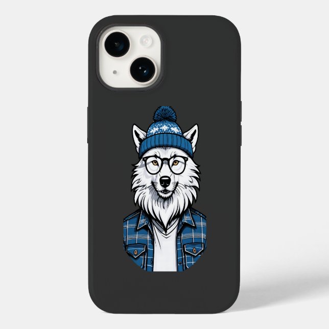 Stylized Wolf Case-Mate iPhone Case (Back)