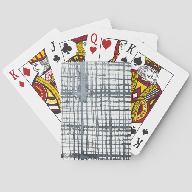 Stylus - Check Pattern Playing Cards (Back)