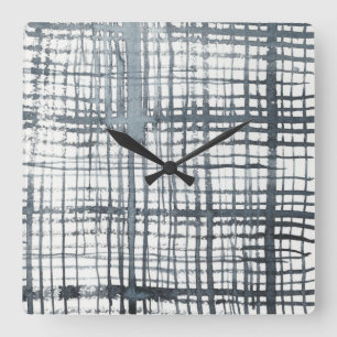 Stylus - Check Pattern Square Wall Clock