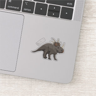 Styracosaurus cartoon illustration 