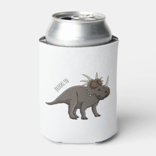 Styracosaurus cartoon illustration can cooler