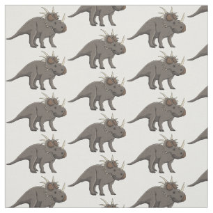 Styracosaurus cartoon illustration  fabric