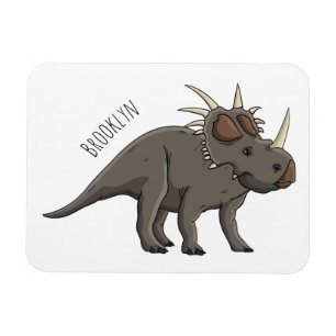 Styracosaurus cartoon illustration  magnet