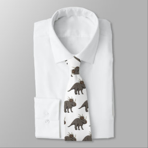 Styracosaurus cartoon illustration tie